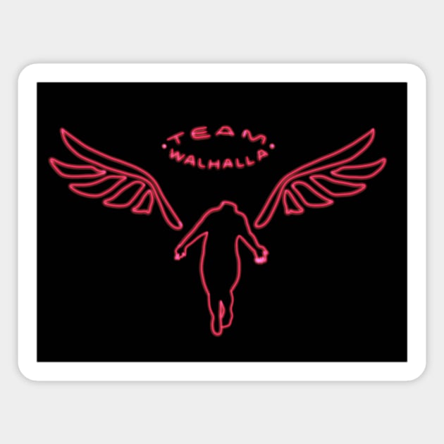 Headless Angel glow Sticker by zachlart